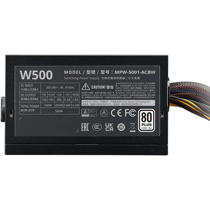 Блок питания COOLER MASTER ATX 500W MPW-5001-ACBW-BEU