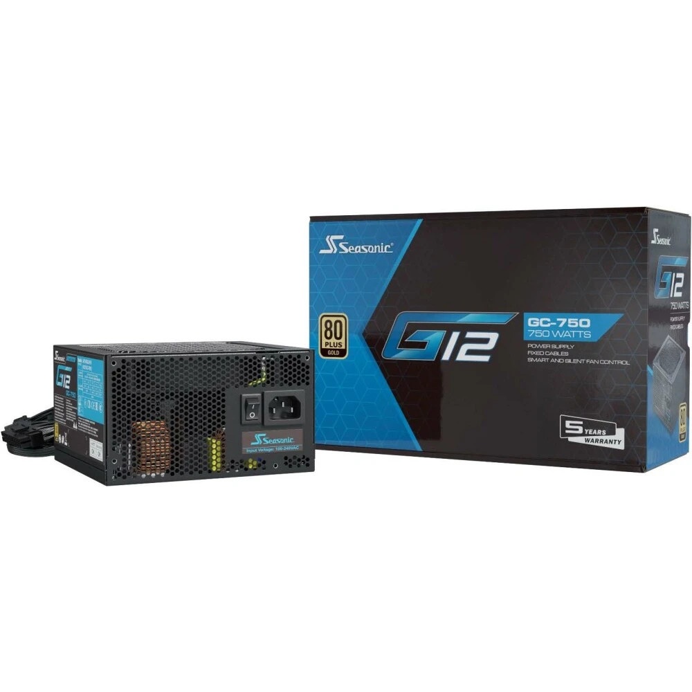 Блок питания Seasonic ATX 750W G12 GC-750 80 PLUS gold (20+4pin) APFC 120мм fan 6xSATA RTL
