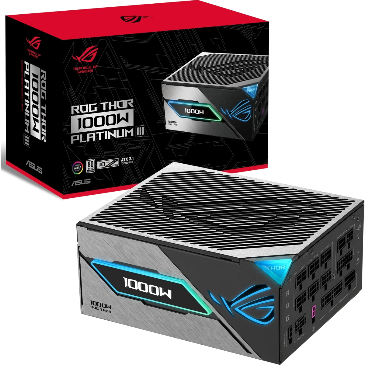 Блок питания ПК ASUS ROG-THOR-1000P3-GAMING