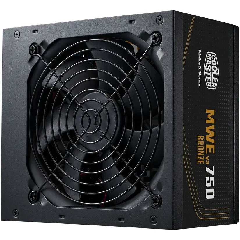Блок питания Cooler Master ATX 750W MWE Bronze V3 Gen.5 80 PLUS bronze 24pin APFC 120мм fan 6xSATA R