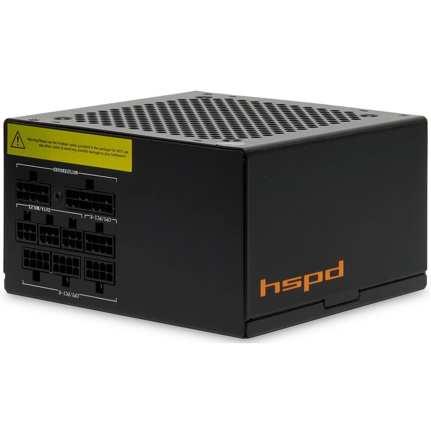 Блок питания Power Supply HSPD, 750W 80 PLUS Gold (ATX, 2.52, Full modular, 1x24(20+4)pin 600мм, 2xC