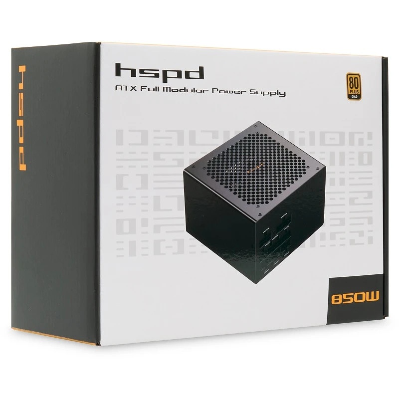Блок питания Power Supply HSPD, 850W 80 PLUS Gold (ATX, 2.52, Full modular, 1x24(20+4)pin 600мм, 2xC