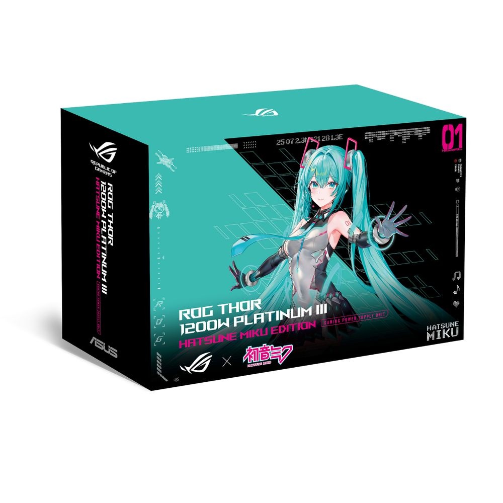 Блок питания ПК ASUS ROG-THOR-1200P3-MIKU