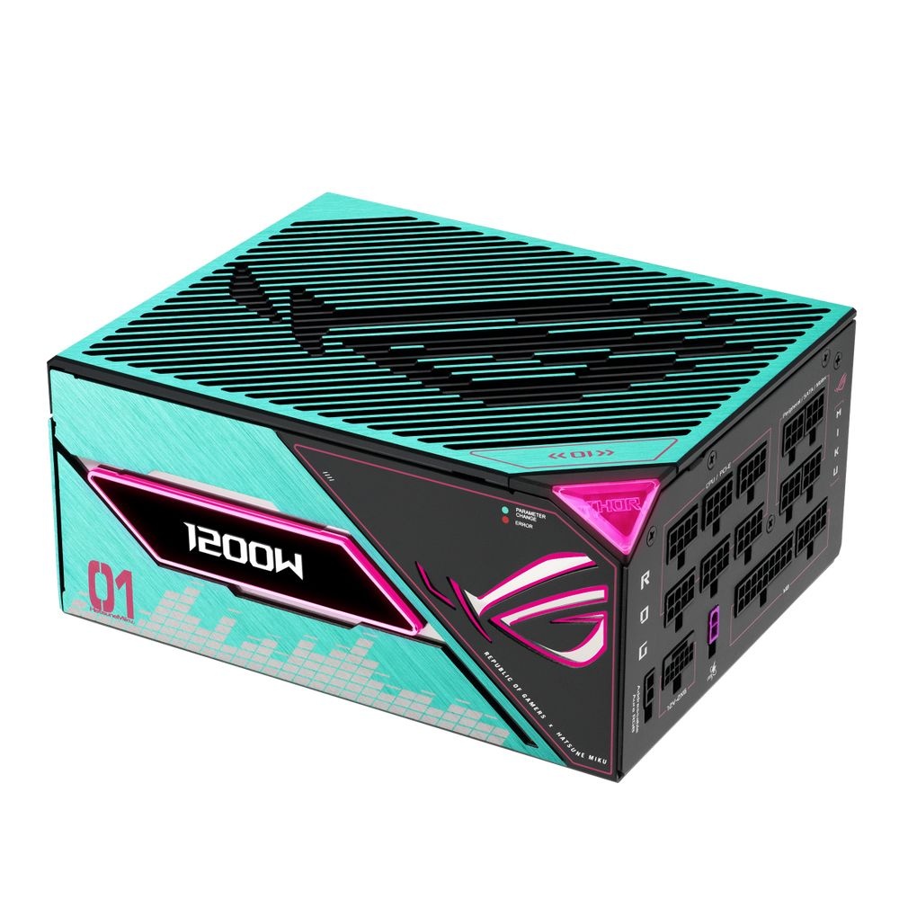 Блок питания ПК ASUS ROG-THOR-1200P3-MIKU