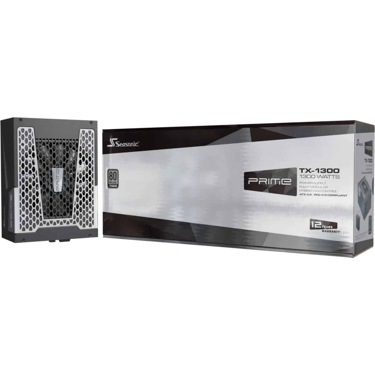 Блок питания Seasonic ATX 1300W PRIME TX-1300 Gen.5 80 PLUS titanium (20+4pin) APFC 135мм fan 18xSAT