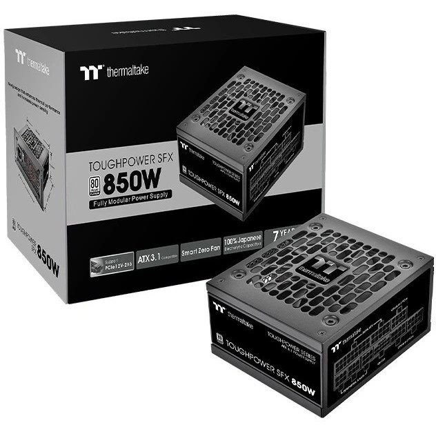 Блок питания Thermaltake SFX 850W Toughpower SFX850 Gen.5 80+ platinum (20+4pin) APFC 90мм fan 8xSAT