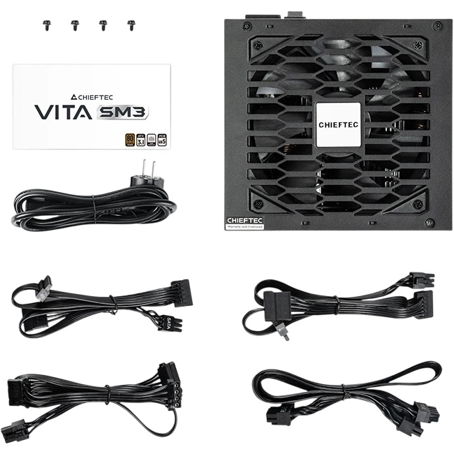 Блок питания Chieftec ATX 650W Vita SM3 BPX-650-C 80+ bronze (20+4pin) APFC 120mm fan 6xSATA RTL