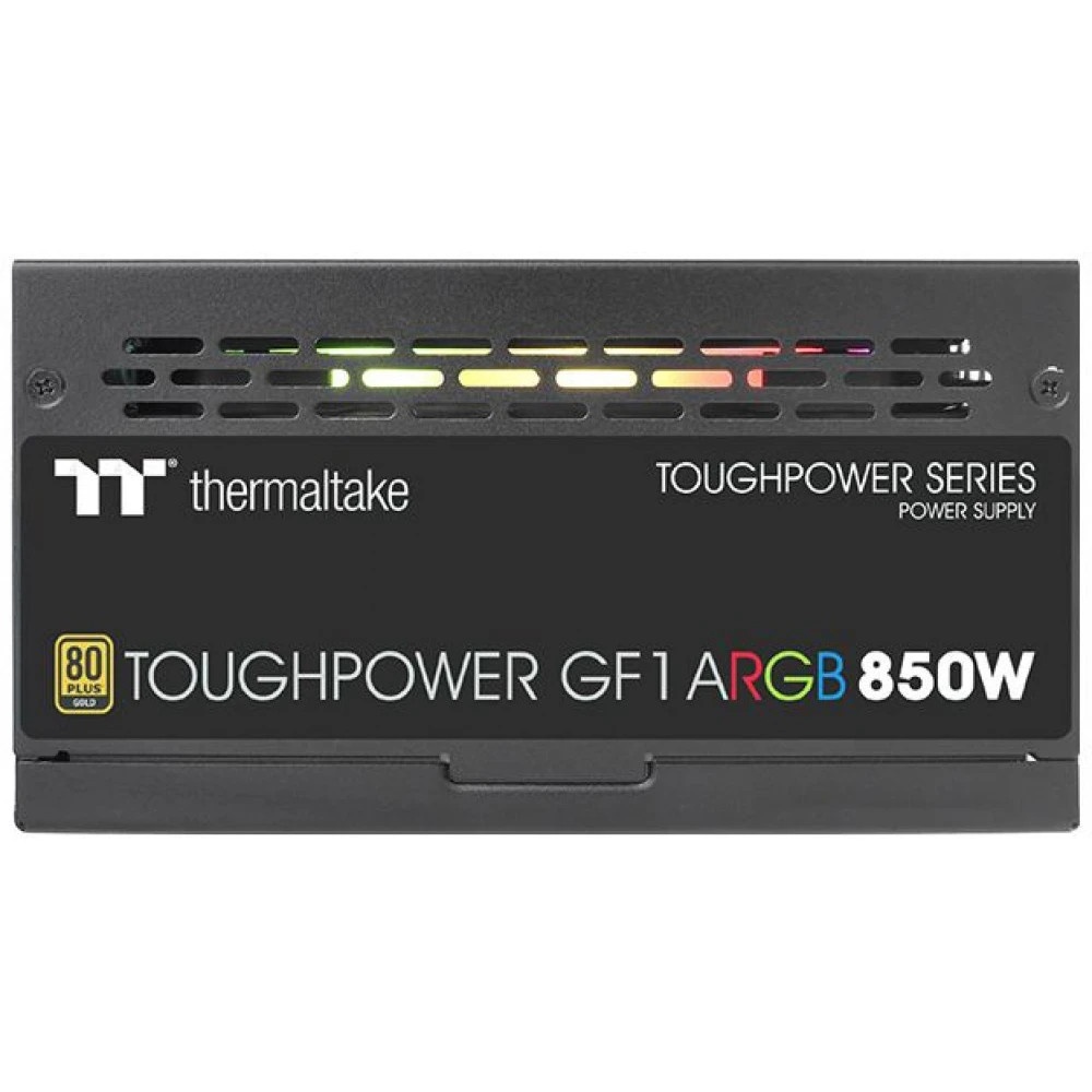 Блок питания Thermaltake ATX 850W Toughpower GF1 ARGB 80+ gold (24+4+4pin) APFC 140мм fan color LED