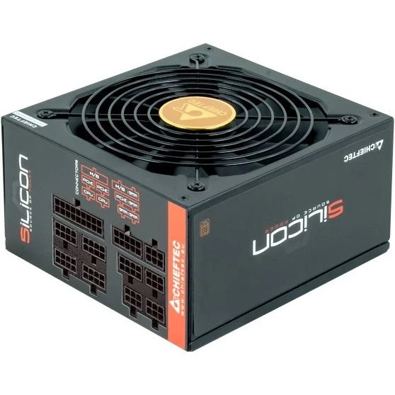 Блок питания Chieftec Silicon SLC-650C (ATX 2.3, 650W, 80 PLUS BRONZE, Active PFC, 140мм fan, Full C