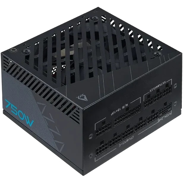Блок питания Azza ATX 750W PSAZ-750G Gen.5 80+ gold (20+4pin) APFC 120mm fan 6xSATA Cab Manag RTL