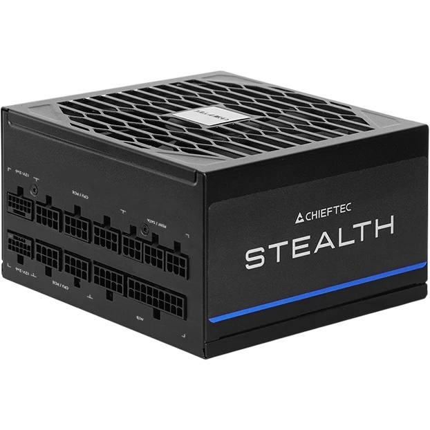 Блок питания Chieftec Stealth SPX-1200-FC (ATX 3.1, 1200W, 80 PLUS PLATINUM, Active PFC, 135mm fan,