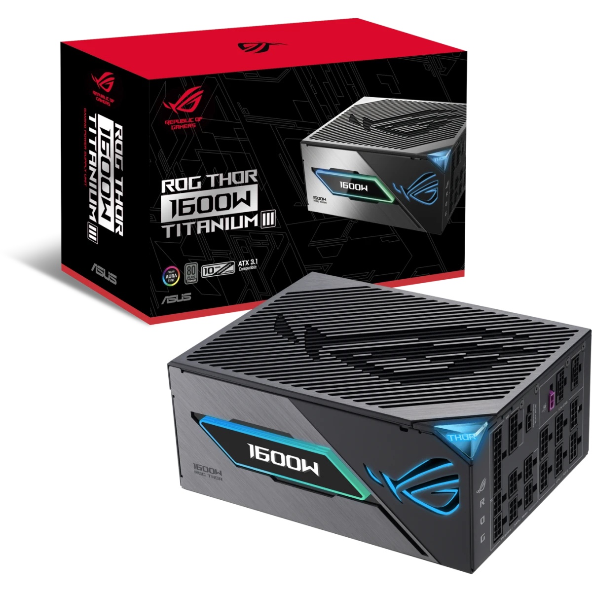 Блок питания ПК ASUS ROG-THOR-1600T3-GAMING /PSU, CE+UK (90YE00V1-B0NA00)