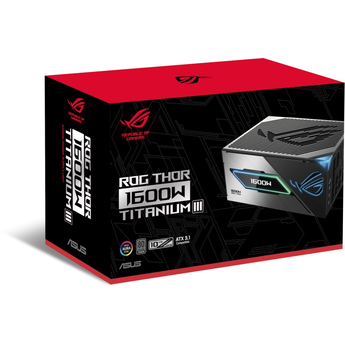 Блок питания ПК ASUS ROG-THOR-1600T3-GAMING /PSU, CE+UK (90YE00V1-B0NA00)