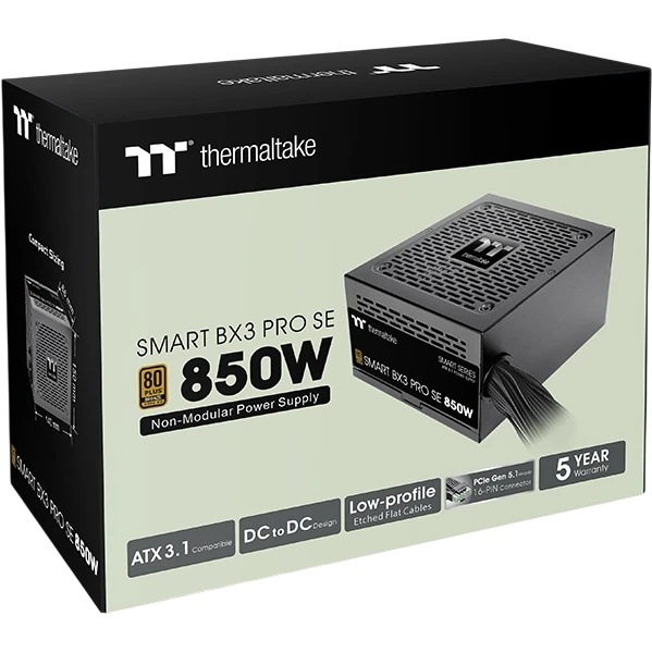 Блок питания Thermaltake Smart BX3 Pro SE/0850W/Non Modular/Non Light/Single Voltage/Analog/80 Plus