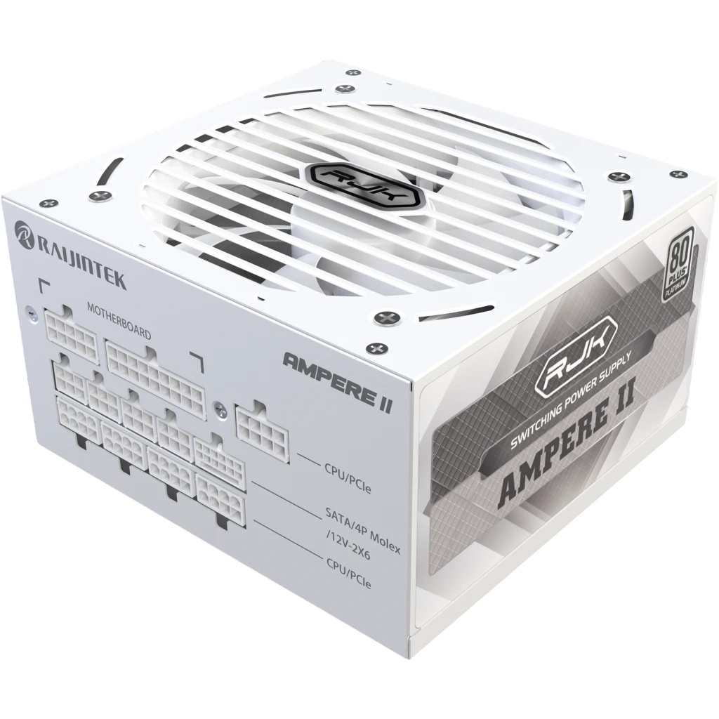 Блок питания Raijintek AMPERE II 1000, 1000W 80+ Platinum (ATX, 3.1, PCIe 5.1, Full-modular, 1x24(20