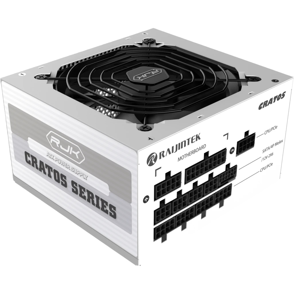 Блок питания Raijintek CRATOS 1000, 1000W 80+ Gold (ATX, 3.1, PCIe 5.1, Full-modular, 1x24(20+4)pin,