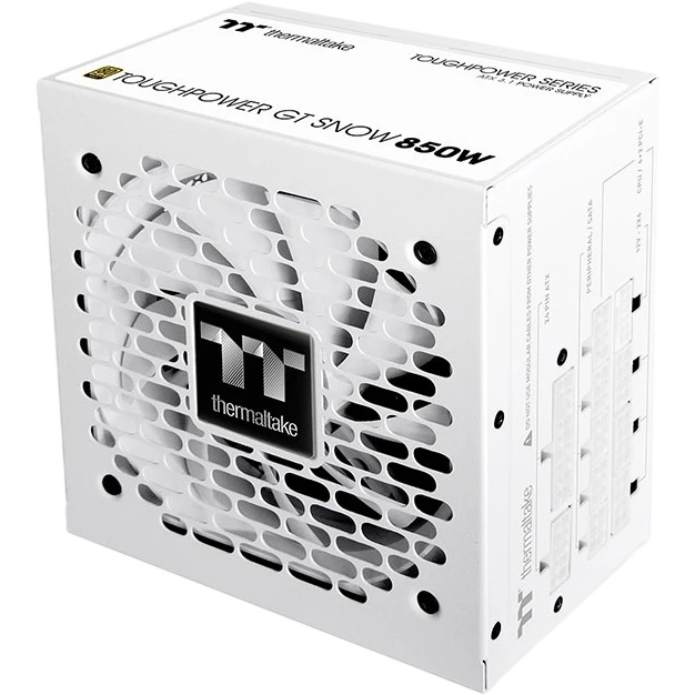 Блок питания Thermaltake ATX 850W Toughpower GT Gen.5 SNOW 80+ gold 24pin APFC 120мм fan 6xSATA Cab