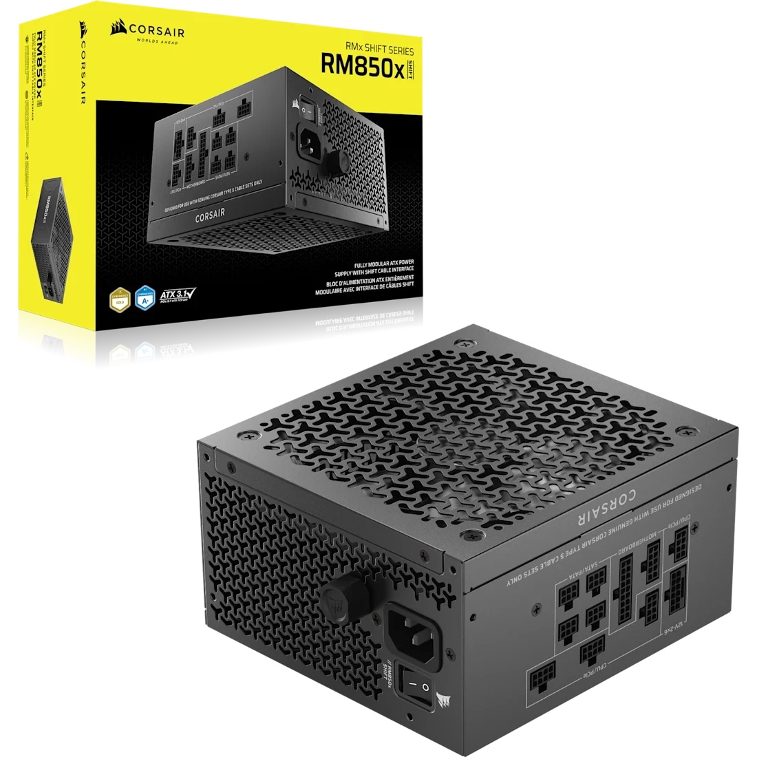Блоки питания/ Power Supply Corsair RM850x SHIFT, Model RPS0161, 850W 80+ Gold (ATX, 3.1, PCIe 5.1,