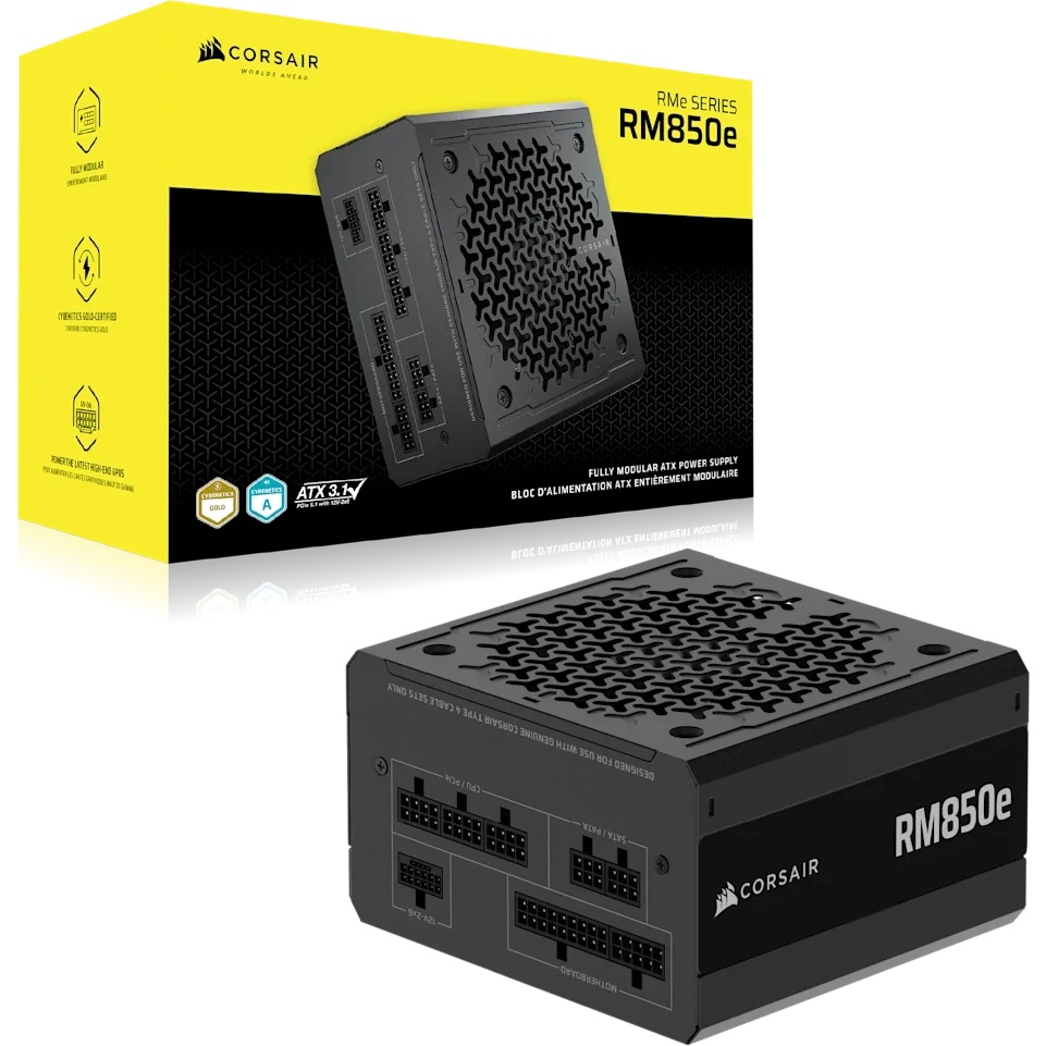 Блоки питания/ Power Supply Corsair RM850e, Model RPS0216, 850W 80+ Gold (ATX, 3.1, PCIe 5.1, Full m