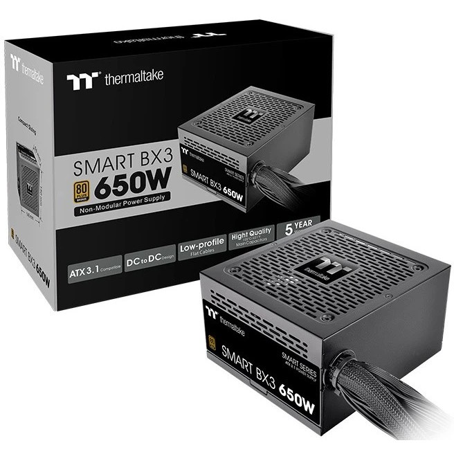 Блок питания Thermaltake Smart BX3 650W 80 Plus Bronze (PS-SPD-0650NNFABE-3)