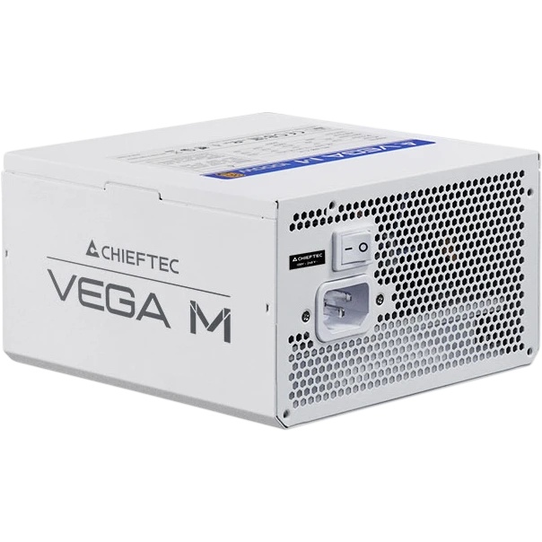 Блок питания ATX Chieftec Vega M White PPG-1000-CW 1000W, 80+ Gold, 12VHPWR, full modular