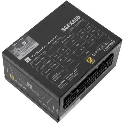 Блок питания Thermalright, 850W 80+ Gold (SFX, 3.1, PCIe 5.1, Full modular, 1x24(20+4)pin, 1xCPU 8(4