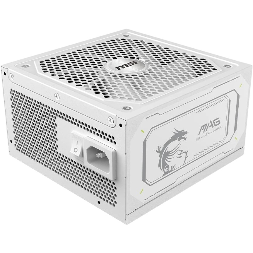 Блок питания ПК MSI MAG A1000GL PCIE5 White 1000W, 80+ Gold, полностью модульный, ATX 3.1, PCIE5.1,