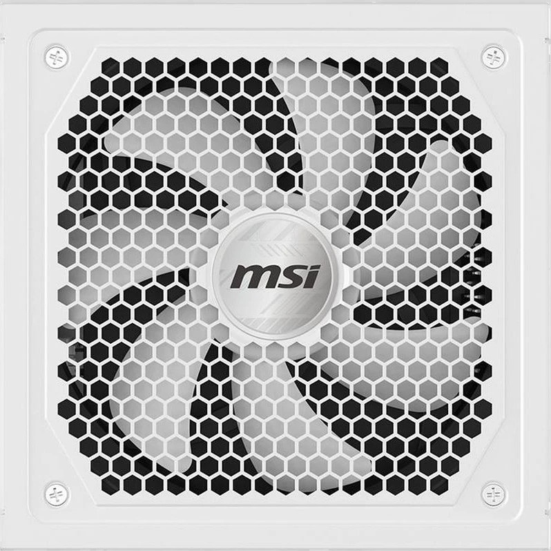 Блок питания ПК MSI MAG A1000GL PCIE5 White 1000W, 80+ Gold, полностью модульный, ATX 3.1, PCIE5.1,