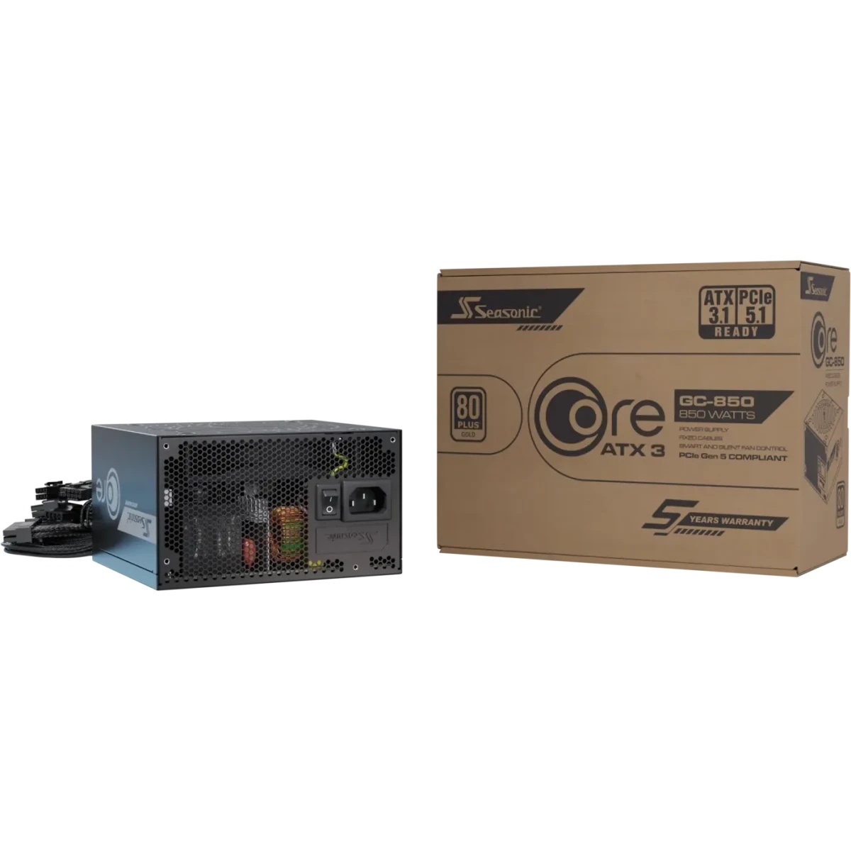 Блок питания Seasonic ATX 850W Core V2 GC-850 80+ gold (20+4pin) APFC 120mm fan 3xSATA RTL