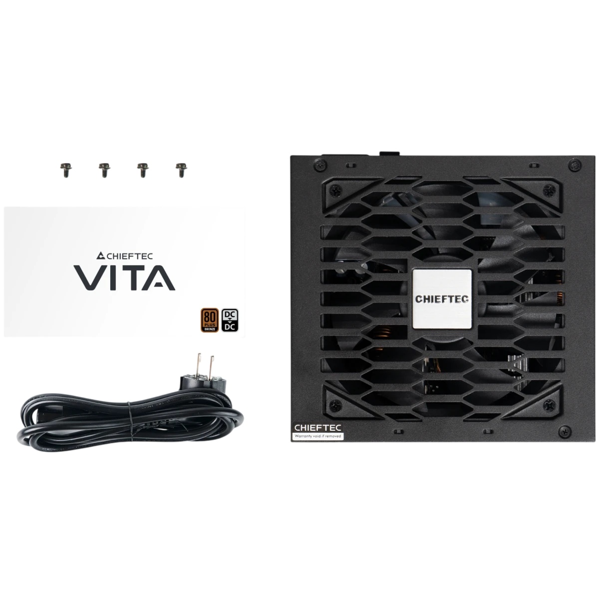 Блок питания Chieftec ATX 650W Vita BPX-650-S Gen.5 Half mod 80+ bronze (20+4pin) APFC 120mm fan 6xS