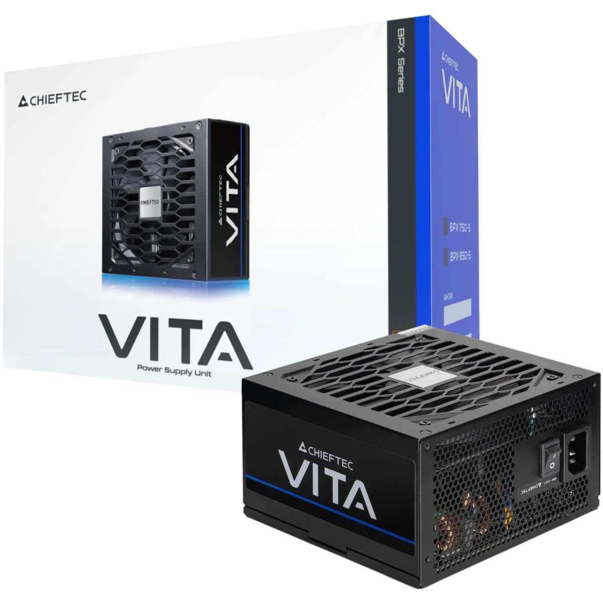 Блок питания Chieftec ATX 650W Vita BPX-650-S Gen.5 Half mod 80+ bronze (20+4pin) APFC 120mm fan 6xS