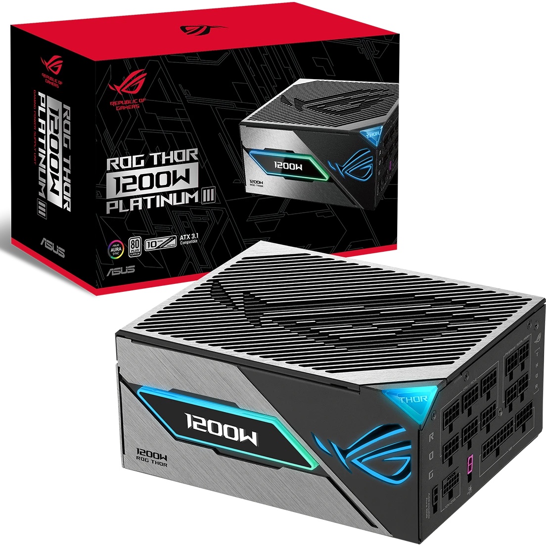 Блок питания ПК ASUS ROG-THOR-1200P3-GAMING