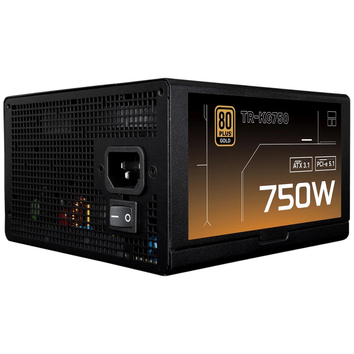 Блок питания 750W Power Supply Thermalright, 750W 80+ Gold (ATX, 3.1, PCIe 5.1, Full modular, 1x24(2