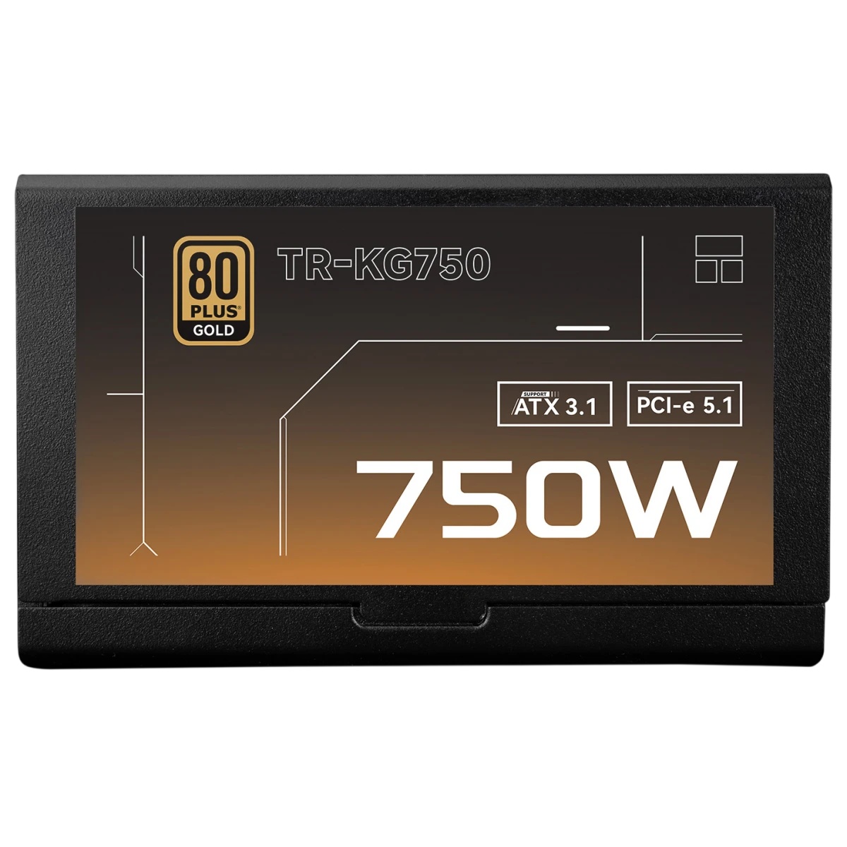 Блок питания 750W Power Supply Thermalright, 750W 80+ Gold (ATX, 3.1, PCIe 5.1, Full modular, 1x24(2