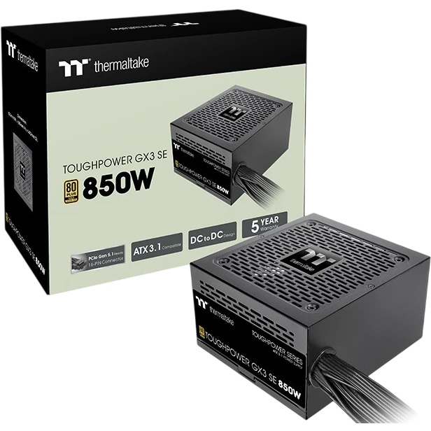 Блок питания Thermaltake ATX 850W Toughpower GX3 SE 80+ gold (20+4pin) APFC 120mm fan 3xSATA RTL