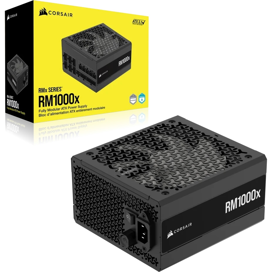 Блоки питания/ Power Supply Corsair RM1000x, Model RPS0198, 1000W 80+ Gold (ATX, 3.1, PCIe 5.1, Full