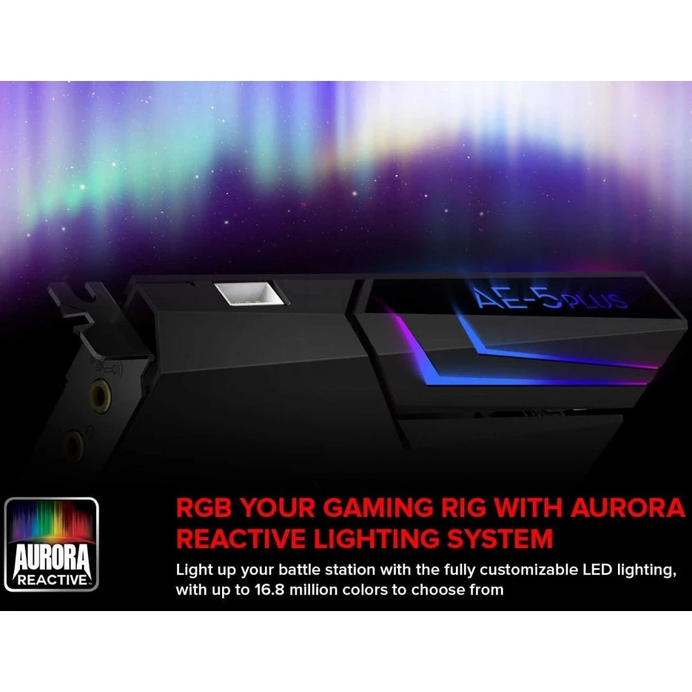 Звуковая карта Creative PCI-E BlasterX AE-5 Plus (BlasterX Acoustic Engine) 5.1 Ret