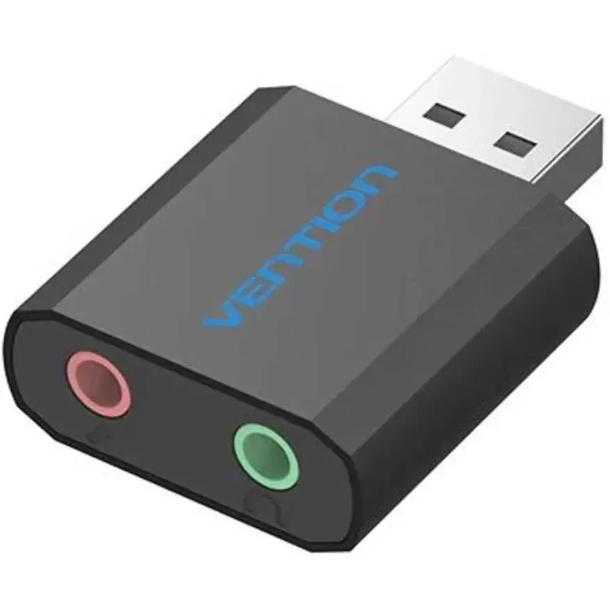 Внешняя звуковая карта Vention USB Черная