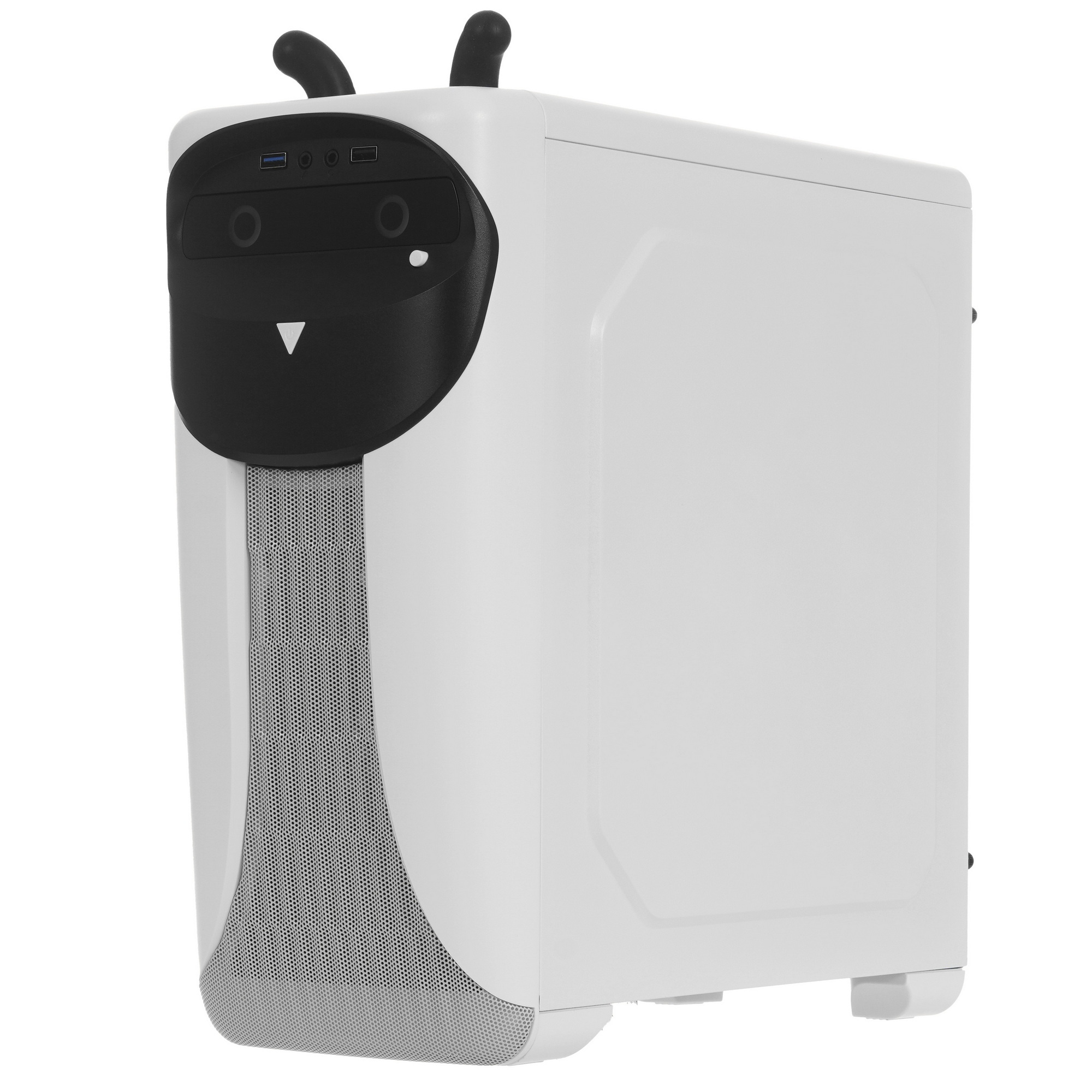 Компьютерный корпус GameMax Cute OWL, без БП (Midi Tower, ., 1*USB3.0 + 2*USB2.0, 2*120мм), Черный/б