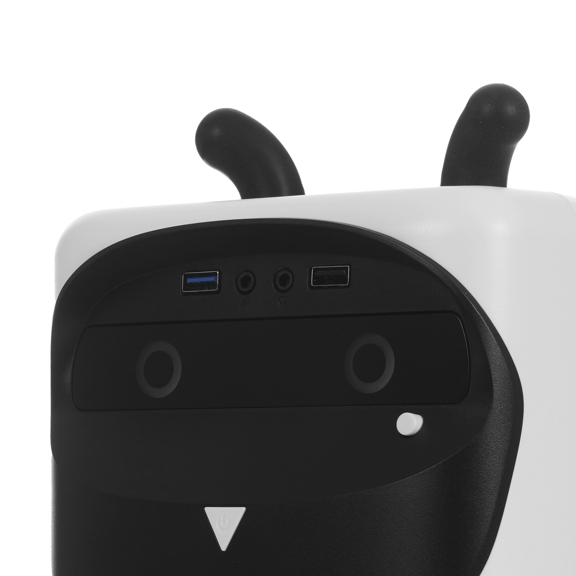 Компьютерный корпус GameMax Cute OWL, без БП (Midi Tower, ., 1*USB3.0 + 2*USB2.0, 2*120мм), Черный/б