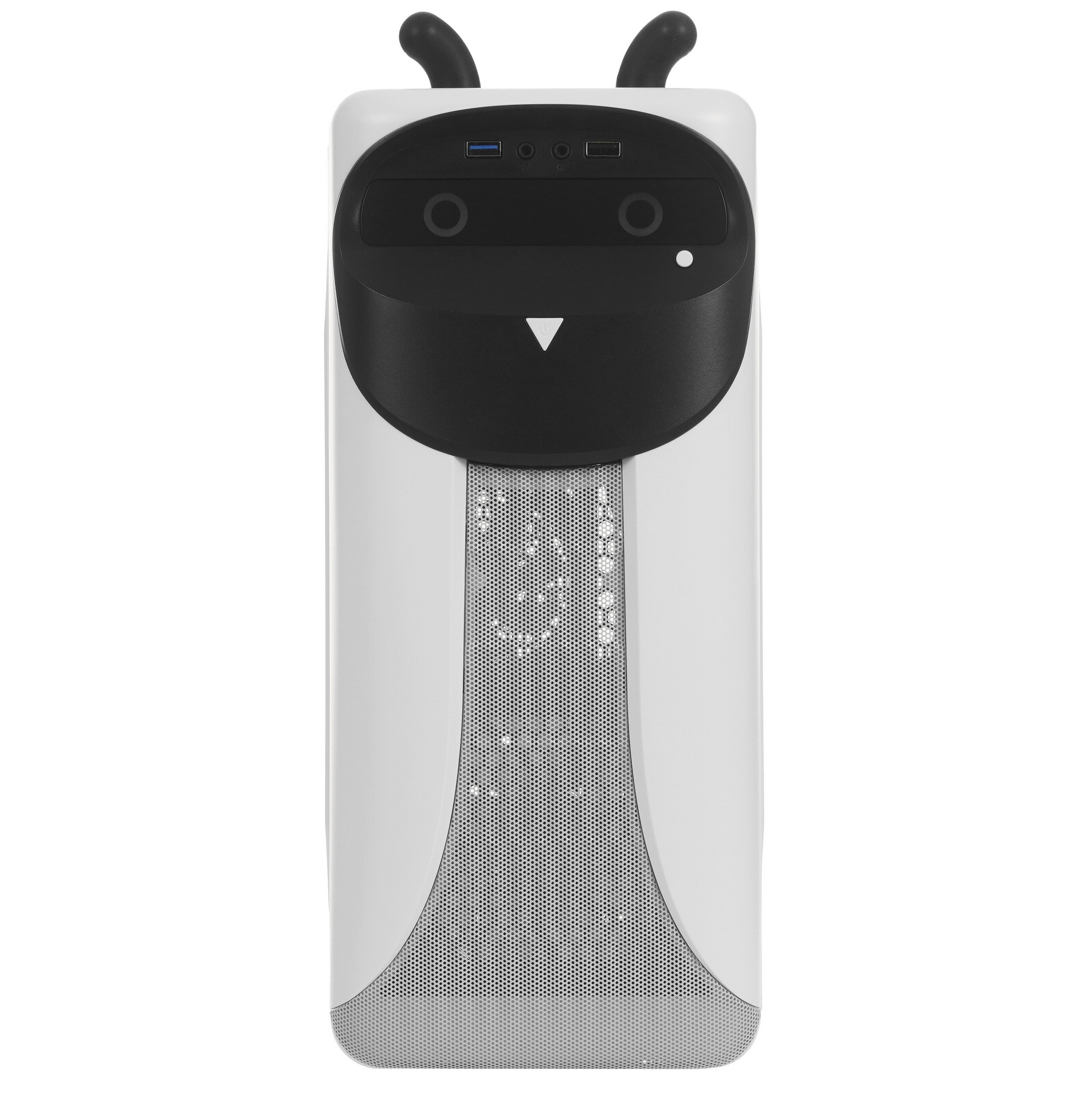 Компьютерный корпус GameMax Cute OWL, без БП (Midi Tower, ., 1*USB3.0 + 2*USB2.0, 2*120мм), Черный/б