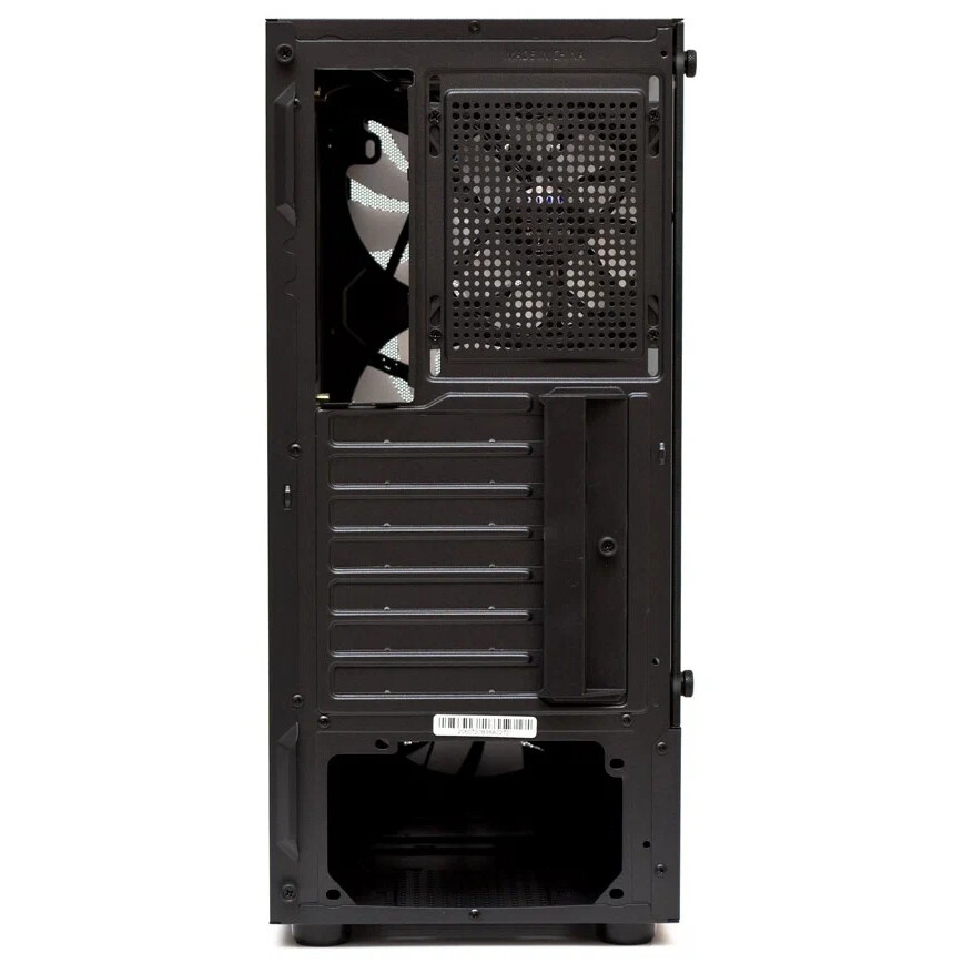 Компьютерный корпус  HSPD M521, Mesh Mid Tower, Black, slide TG, 0.45 SPCC, 4x120mm ARGB ATX, mATX,