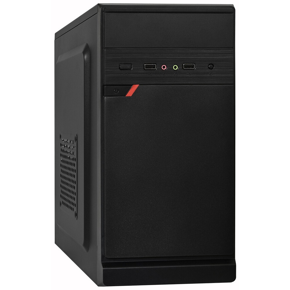 Корпус Minitower ExeGate BAA-106-AA500 (mATX, БП AA500 с вент. 8см, 2*USB, аудио, черный)