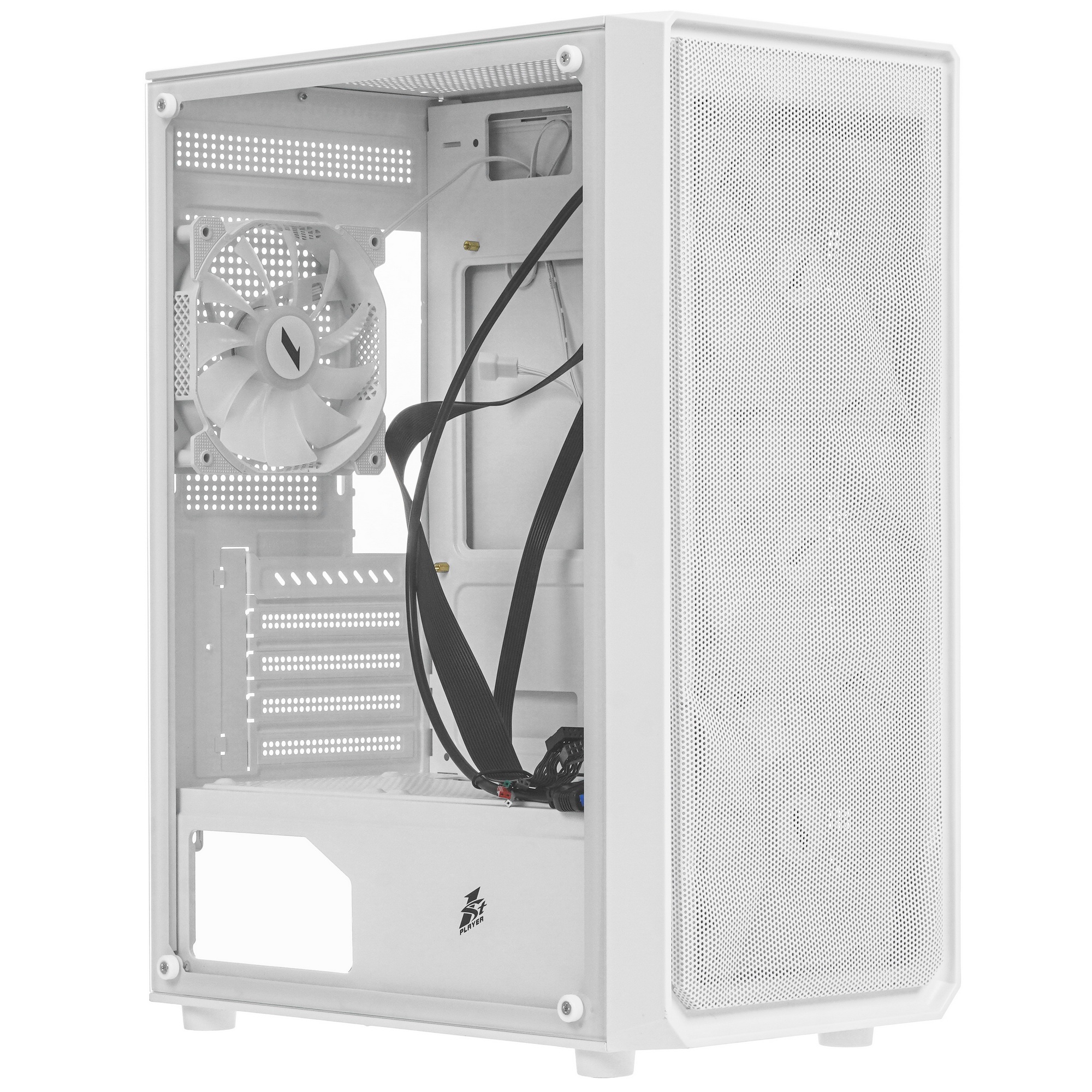 Компьютерный корпус 1STPLAYER FD3 White / ATX / 4x120mm LED fans inc. / FD3-WH-4F1-W
