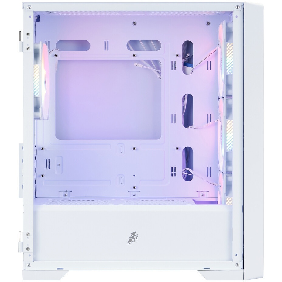 Корпус 1STPLAYER TRILOBITE T5 ARGB White / mATX / 4x120mm ARGB fans / T5-WH-4F7-W