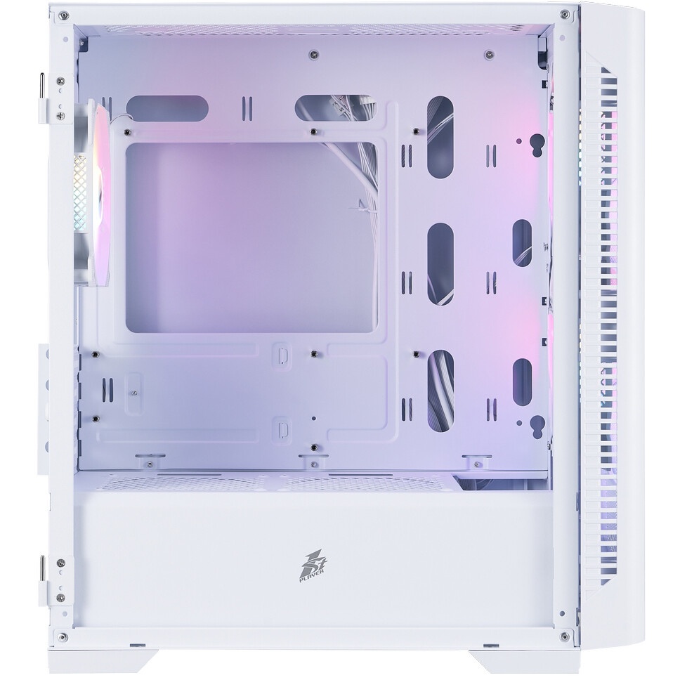 Корпус 1STPLAYER TRILOBITE T5 ARGB White / mATX / 4x120mm ARGB fans / T5-WH-4F7-W