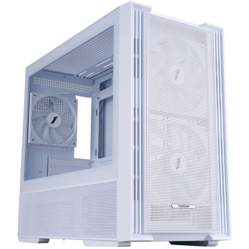 Корпус 1STPLAYER TRILOBITE T5 ARGB White / mATX / 4x120mm ARGB fans / T5-WH-4F7-W