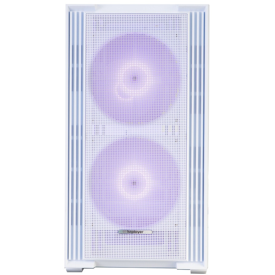 Корпус 1STPLAYER TRILOBITE T5 ARGB White / mATX / 4x120mm ARGB fans / T5-WH-4F7-W
