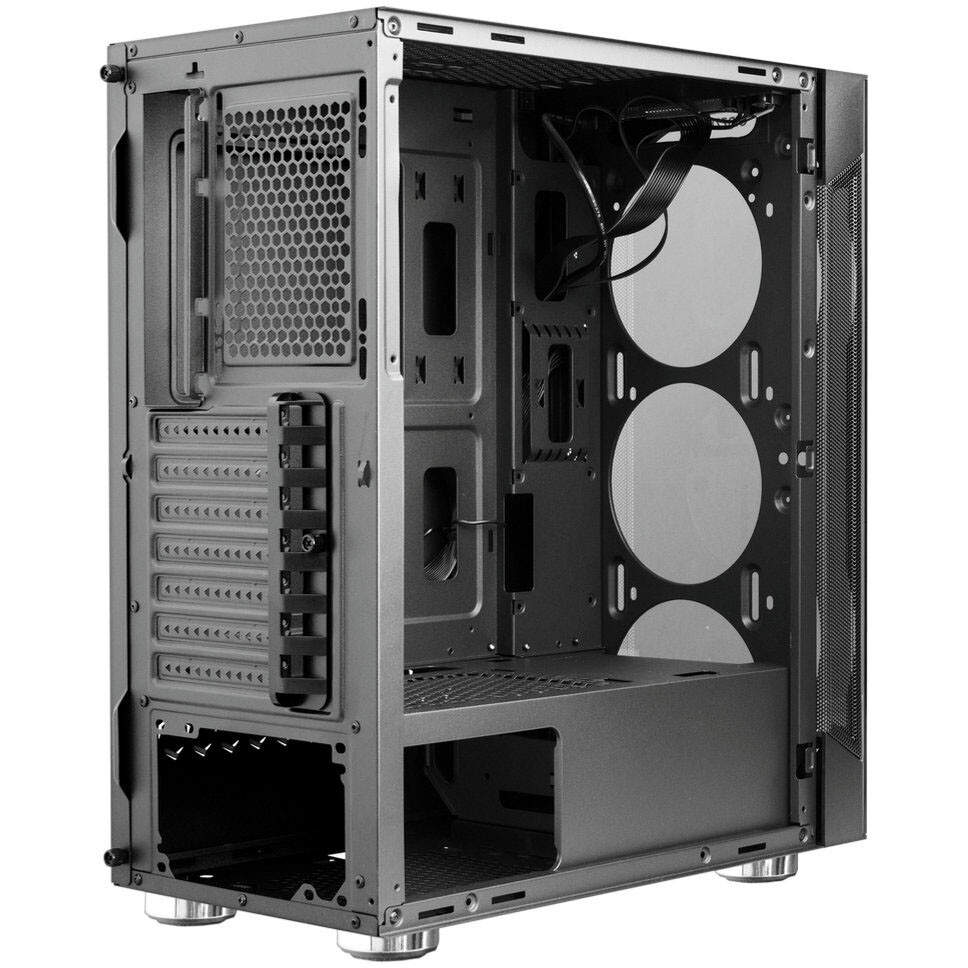 Компьютерный корпус Ginzzu CL125 ATX передняя панель Стекло