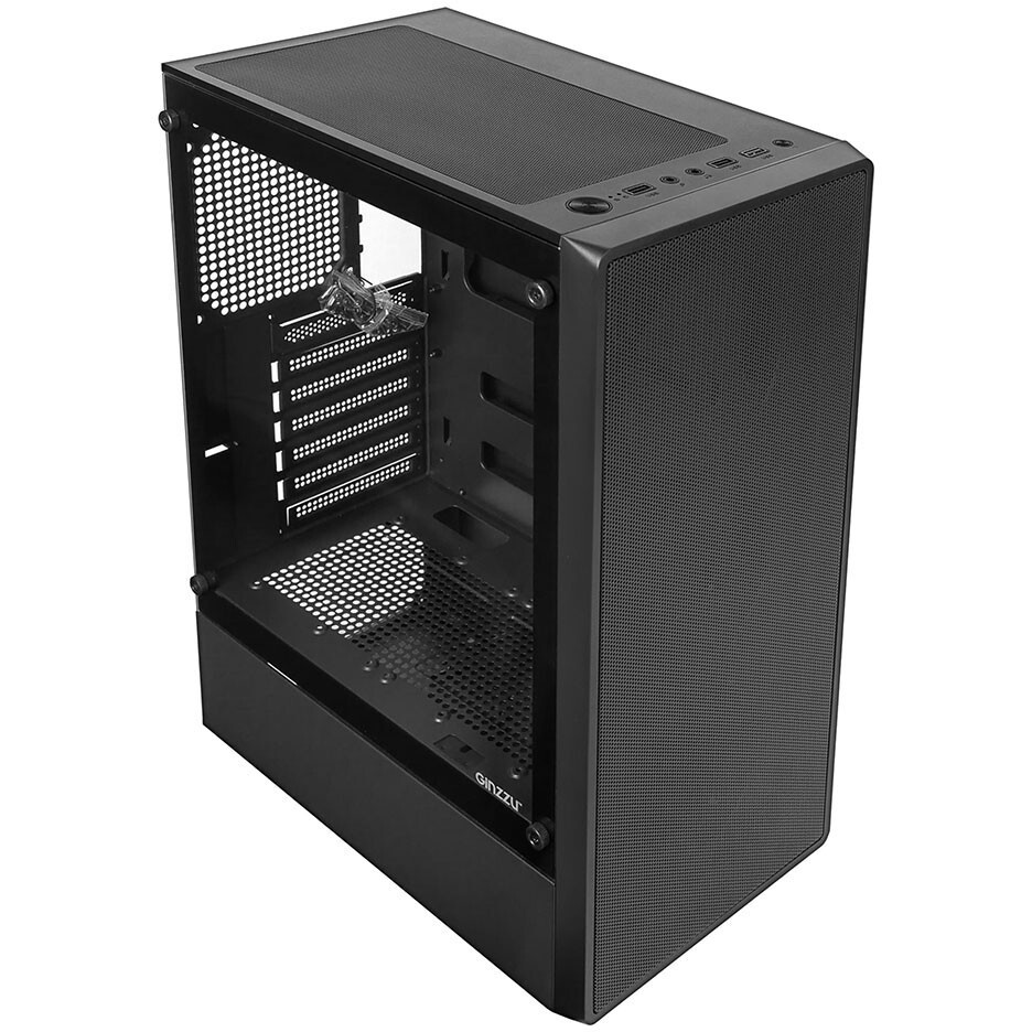 Компьютерный корпус Ginzzu CL125 ATX передняя панель Стекло